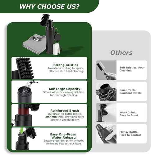 Golf club cleaner brush - golf,